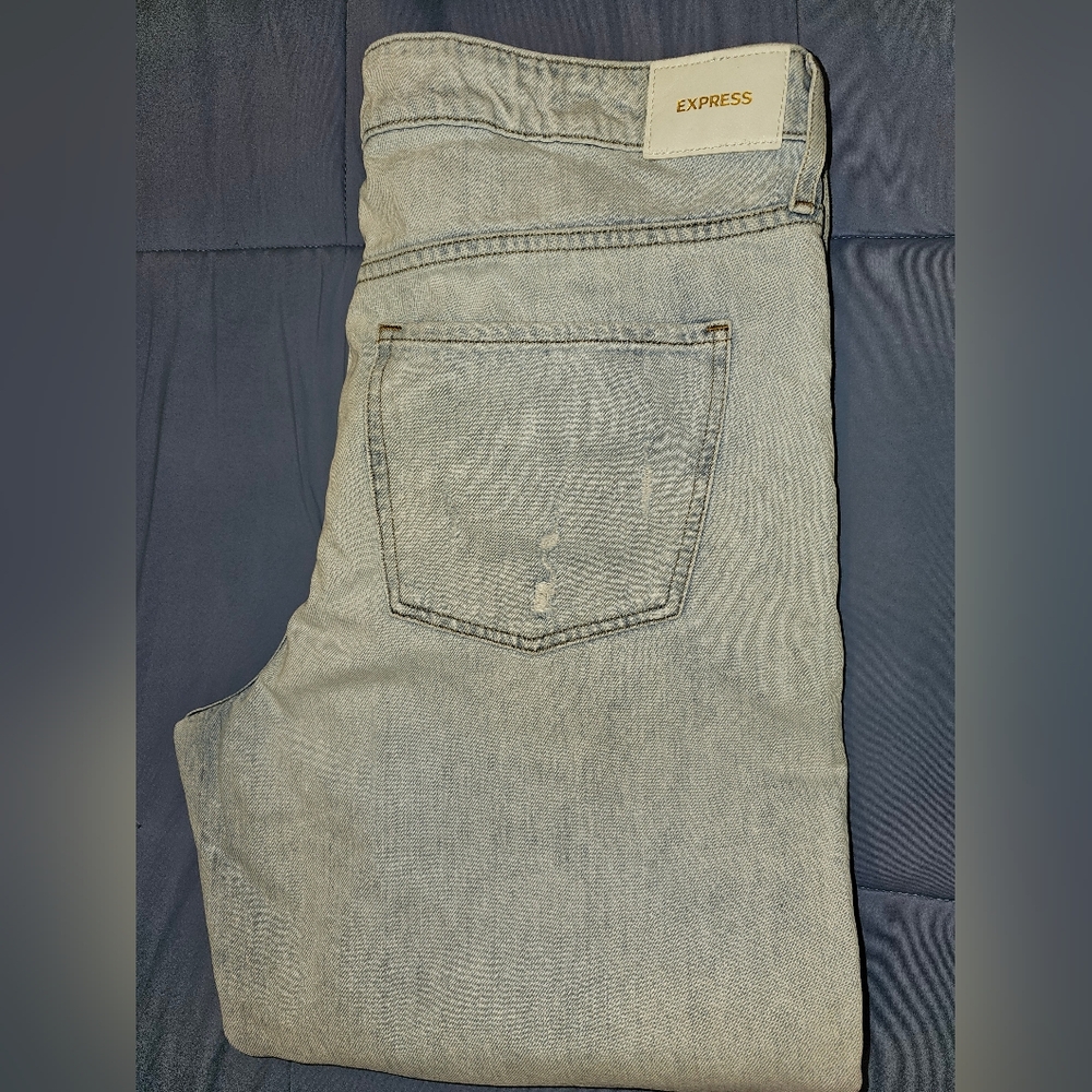 Express-Women's Mid-rise Boyfriend Jeans 14R